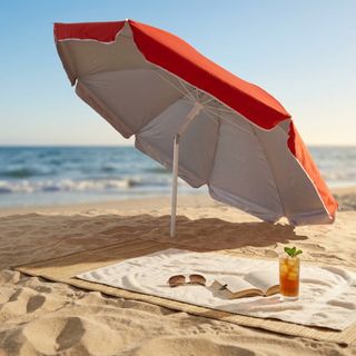 Ombrellone da spiaggia Palo in Acciaio con snodo