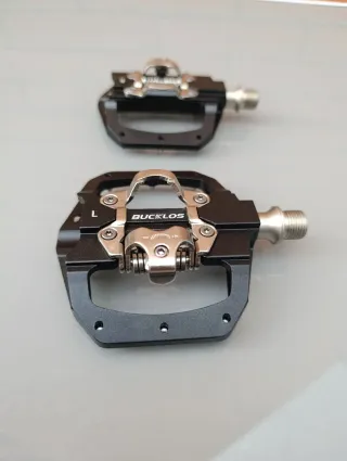 Pedales mixtos SPD para calas + plataforma. NUEVOS