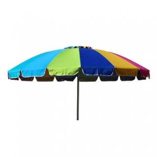 Ombrellone Spiaggia Telo 2,4M Multicolor Alluminio