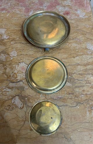 Posaceneri vintage in ottone