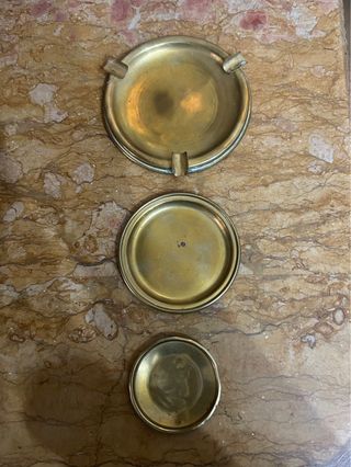 Posaceneri vintage in ottone