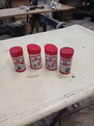 4 Rollos Sellador Tuberías Loctite 55