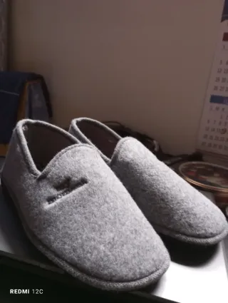 Zapatillas de casa para caballero grises