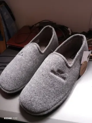 Zapatillas de casa para caballero grises