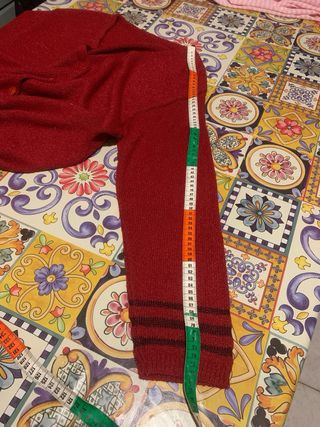 Cardigan donna rosso tg 6XL