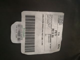 Colchón Minicuna Ecus Piti 80x50