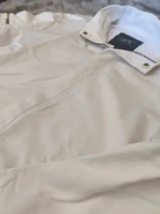 Sudadera AX Armani Exchange Blanca Cremallera