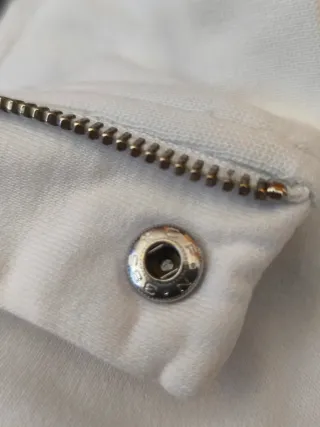 Sudadera AX Armani Exchange Blanca Cremallera