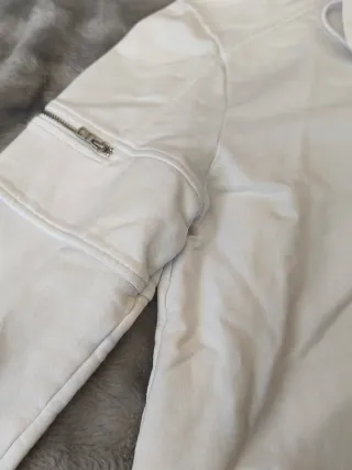 Sudadera AX Armani Exchange Blanca Cremallera