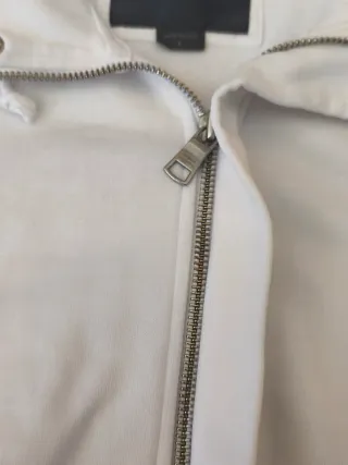 Sudadera AX Armani Exchange Blanca Cremallera