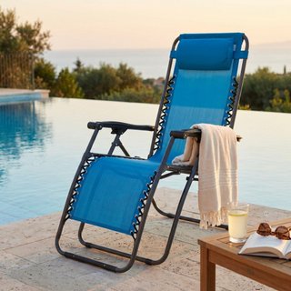 Sdraio Relax Reclinabile Poggiatesta e Braccioli