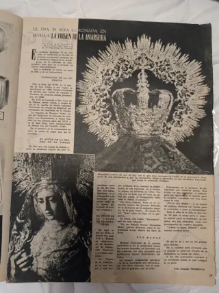 Artículo coronación Amargura de Sevilla 1954