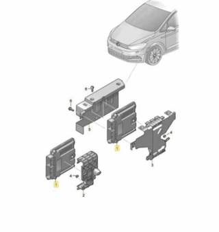 4L906026FT CENTRALITA MOTOR UCE VOLKSWAGEN TOURAN