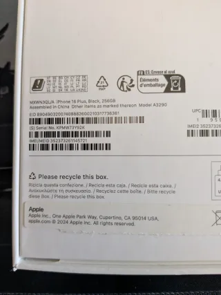 iPhone 16 Plus 256 GB Negro