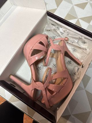 Sandalias de tacón Jaclin mujer marrones