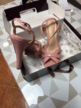 Sandalias de tacón Jaclin mujer marrones