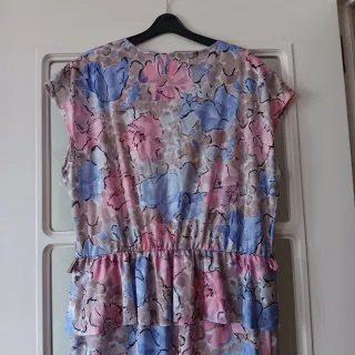 Vestido Verano Flores con cinturón Talla 54