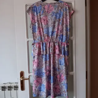 Vestido Verano Flores con cinturón Talla 54