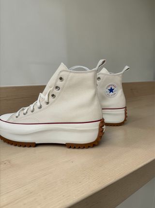 Converse Beige Plataforma Tacos
