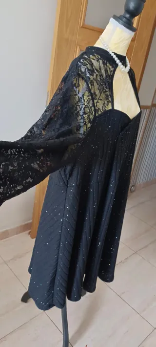 Vestido fiesta negro polvo de hadas 56