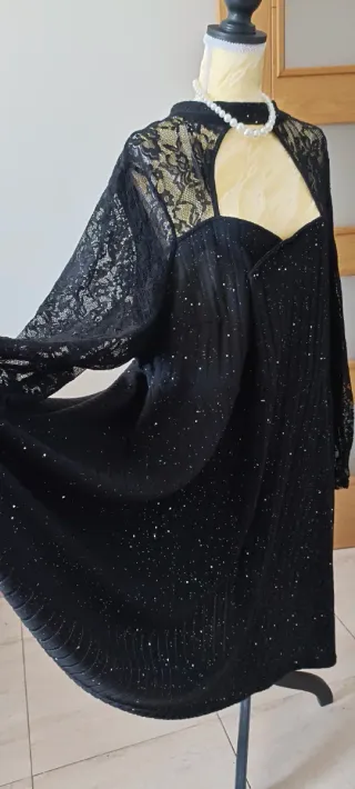 Vestido fiesta negro polvo de hadas 56