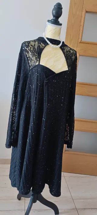 Vestido fiesta negro polvo de hadas 56