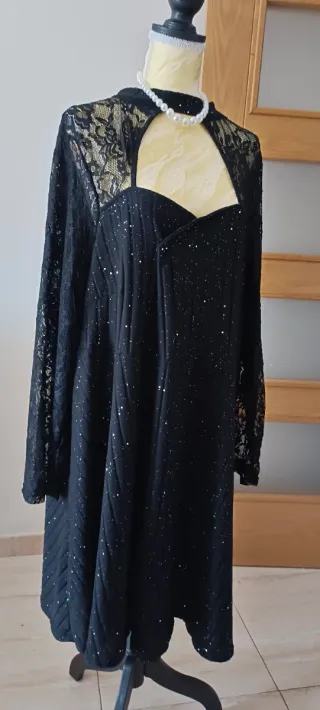 Vestido fiesta negro polvo de hadas 56