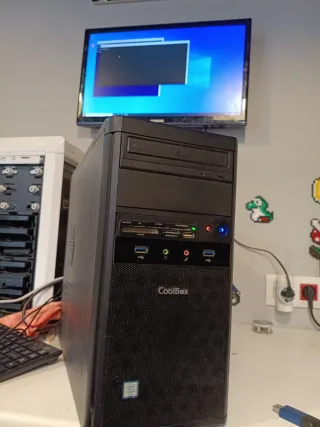 Computer desktop CoolBox i3 con 8GB RAM e HDD da 500GB