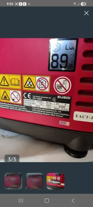 Generador Honda EU20i Inverter 2000W