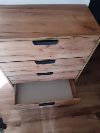 Cajonera Comoda Madera Negra