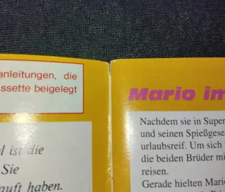 Manuale Super Mario World SNSP-MW-NGE PAL Tedesco