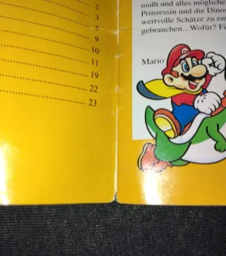 Manuale Super Mario World SNSP-MW-NGE PAL Tedesco