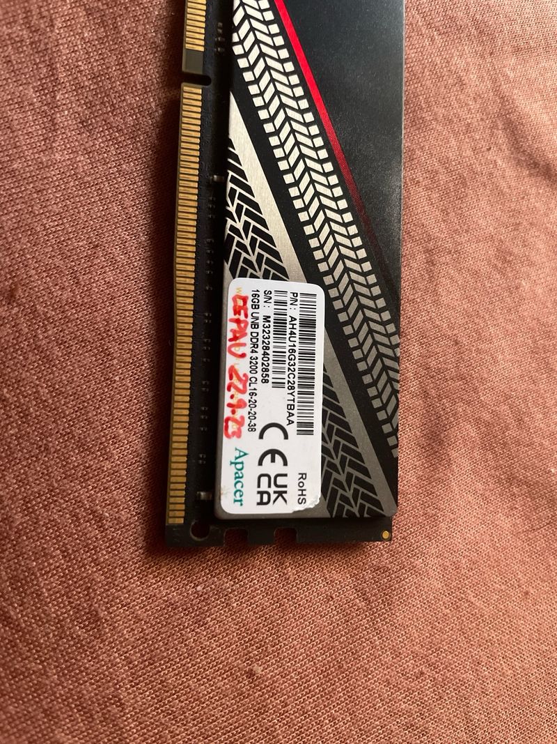 Memoria RAM Apacer DDR4 16GB 3200MHz afbeelding 3
