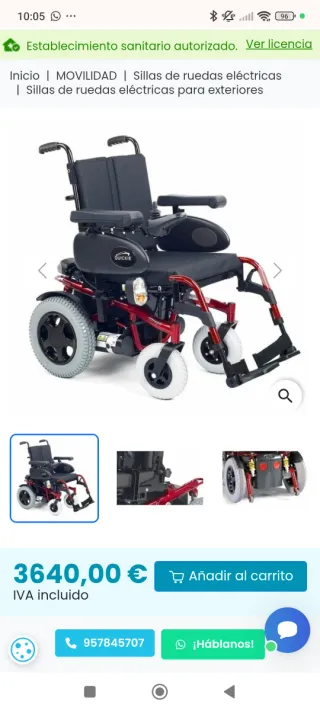 Silla de ruedas eléctrica Quickie Tango