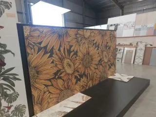 Cuadro Cerámica Decorativo Girasoles