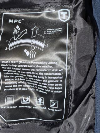 Abrigo impermeable Tenson azul