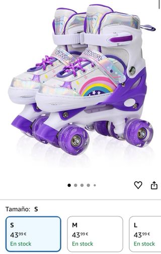 Patines de 4 ruedas con luces en las 4 ruedas