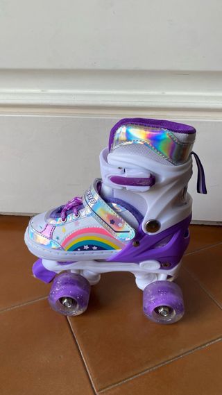 Patines de 4 ruedas con luces en las 4 ruedas