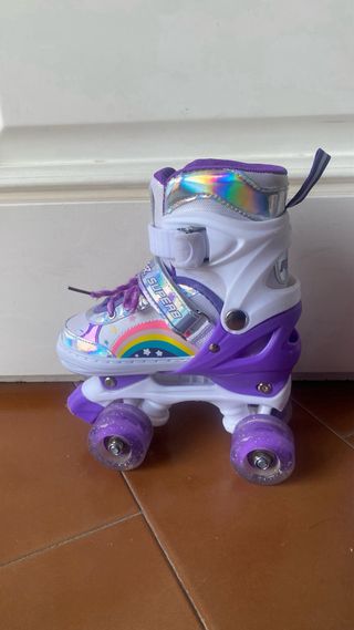Patines de 4 ruedas con luces en las 4 ruedas