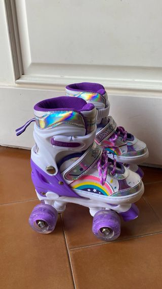 Patines de 4 ruedas con luces en las 4 ruedas