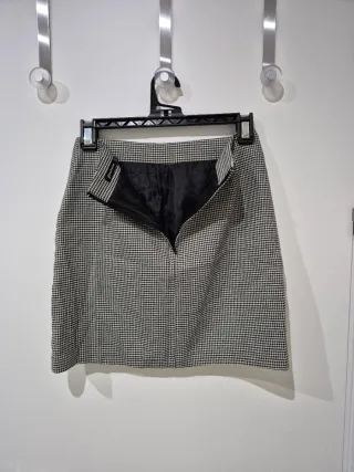 Falda cuadros Stradivarius