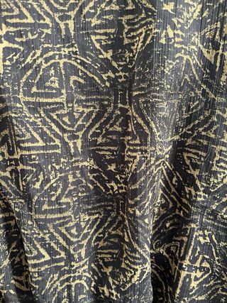 Vestido Zara Negro y Dorado