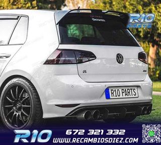 ALERON SPOILER VOLKSWAGEN VW GOLF 7 7.5 LOOK OETTINGER NEGRO