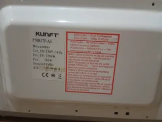 Plato de cristal y soporte giratorio de microondas