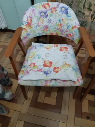 Juego de 2 Sillas Vintage Flores