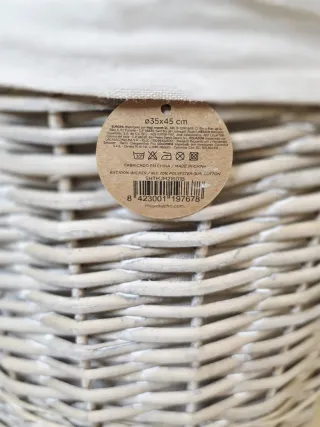 Set 3 Cestos Mimbre Muy Mucho