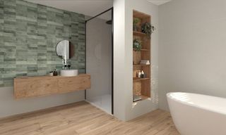 Azulejo Porcelánico Pontho Green 31x60