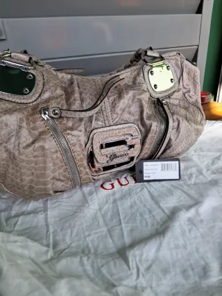 Borsa Guess Vintage Y2K Beige/Argento