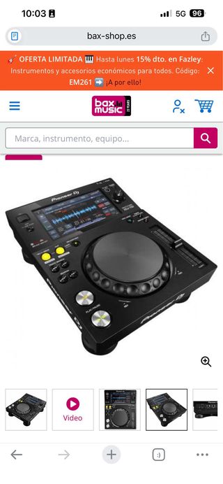 Pioneer DJ XDJ-700 con su protector en su caja