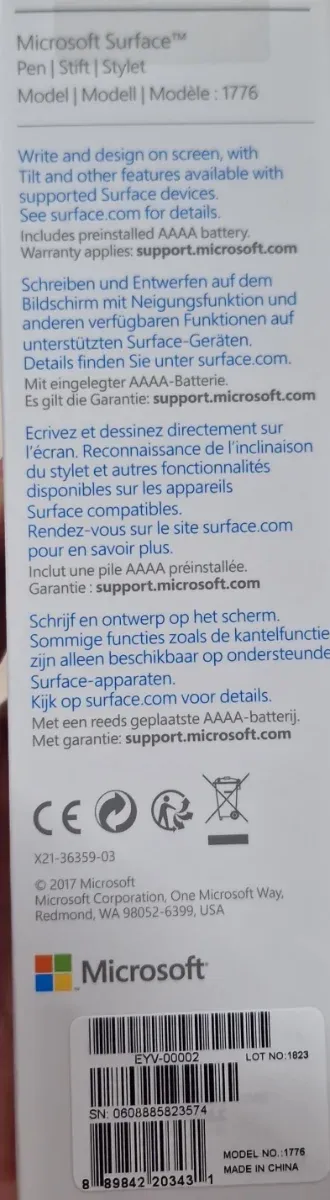 Microsoft Surface Pen 1776
